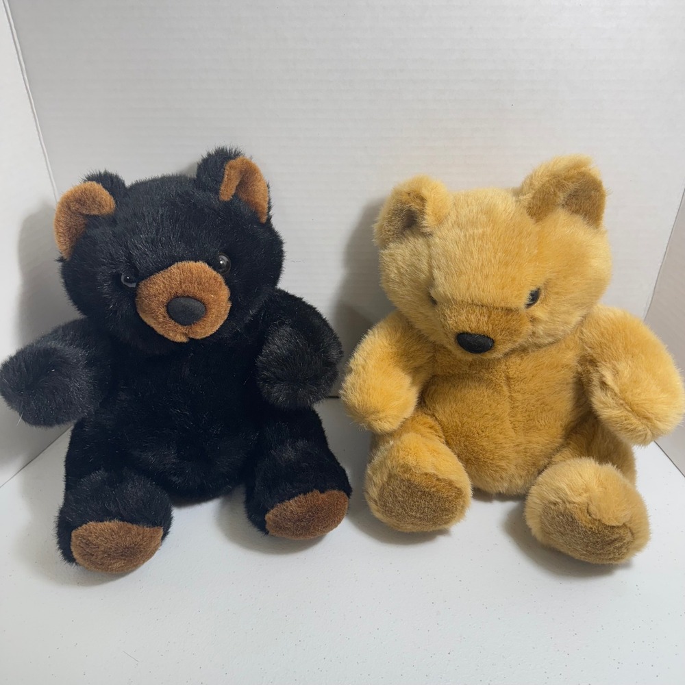 VTG 2*Wacky Bear Bear Plush Stuff Animal "I Like Big Bears" Collection 2000 Y2K